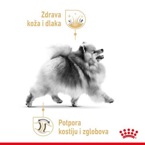 ROYAL CANIN BHN Pomeranian Adult, potpuna hrana za pse, specijalno za odrasle i starije pse pasmine pomeranac starije od 8 mjeseci, 1,5 kg slika 4