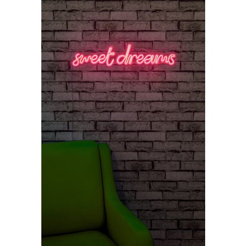 Wallity Ukrasna plastična LED rasvjeta, Sweet Dreams - Pink slika 12