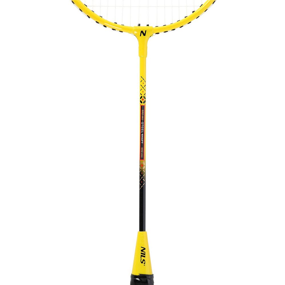 Nrz262 aluminijski / badminton set 2 rakete + 3 perjaste lopte + mreža 600x60cm + navlaka nils slika 5