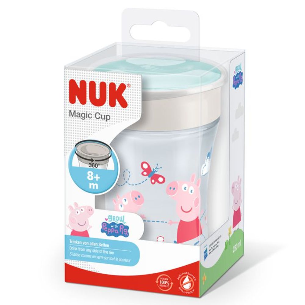 NUK Čaša Evolution Magic Cup 8m+ 230ml, Peppa Pig slika 2