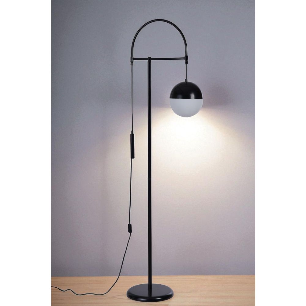Opviq Podna lampa 876, bijela, crna slika 2