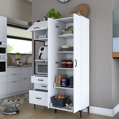 JE142 - 3106 White Multi Purpose Cabinet slika 9