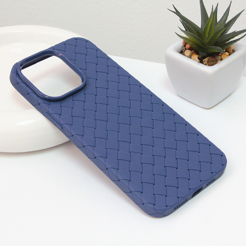 Maska Weave case za iPhone 14 Pro Max 6.7 plava slika 1