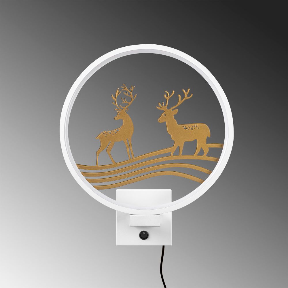 Zidna Lampa XMAS30 - Bijela i Zlatna slika 5