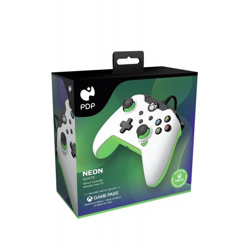 PDP XBOX WIRED CONTROLLER WHITE - NEON (GREEN) slika 4