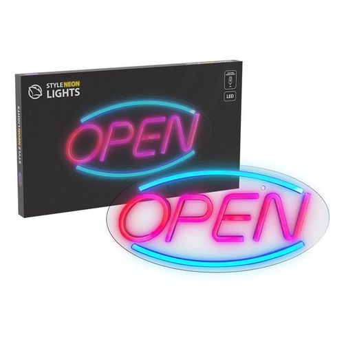 MANTA LED svjetleća oznaka OPEN, 40x19x2cm, plexi, multicolor SNL16MT slika 1