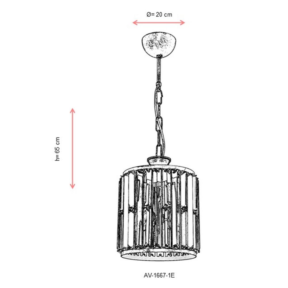 Luster AV-1667-1E – Boje: antik slika 3