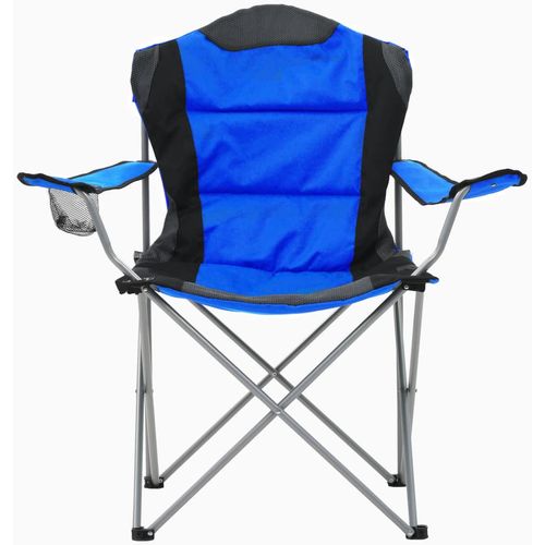 Sklopive stolice za kampiranje 2 kom 96 x 60 x 102 cm plave slika 11