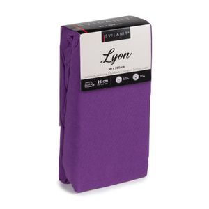 Pamučna plahta s gumicom Svilanit Lyon violet MC 140x200 cm