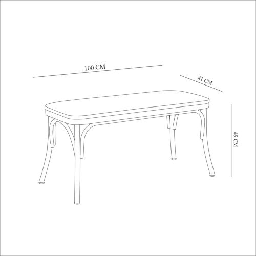 Oliver Bench - White White Bench slika 4