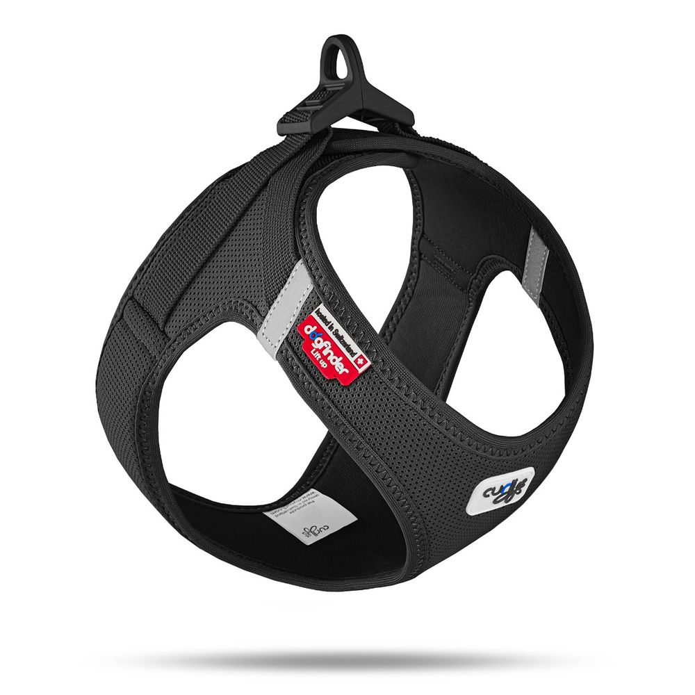 Curli oprsnica za pse Clasp Air-Mesh, crna slika 1