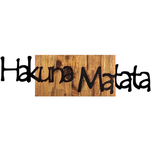 Hakuna Matata 4  Black
Light Walnut Decorative Wooden Wall Accessory slika 4