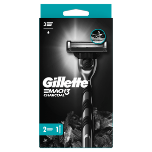 Gillette brijač Mach3 Charcoal + 2 patrone