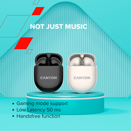 CANYON TWS-6 Bluetooth slušalice, bež slika 6