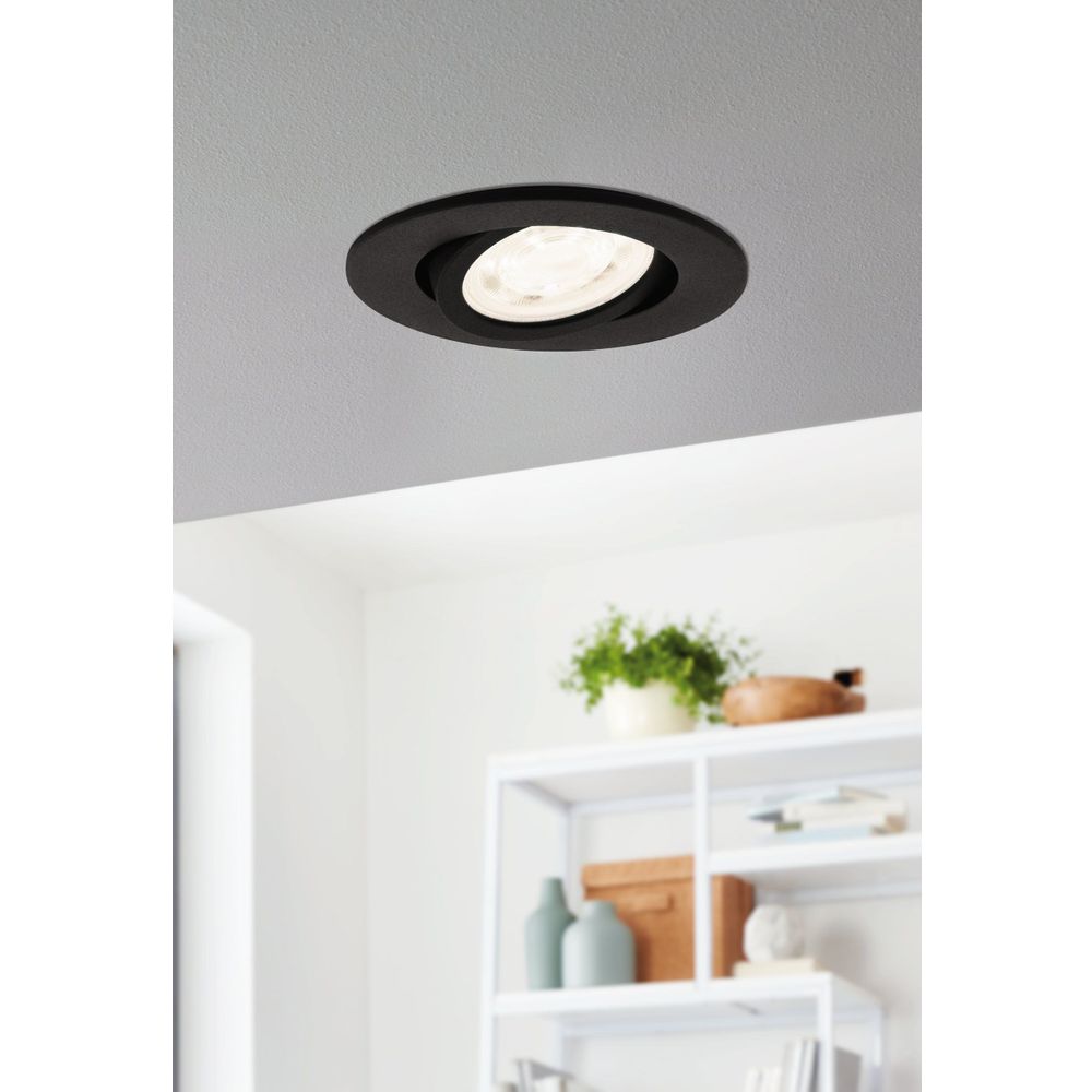 Eglo Ugradbena LED Spot Lampa 5W RGB-Bijela, Promjer 88mm, Crna "Saliceto-Z" slika 2