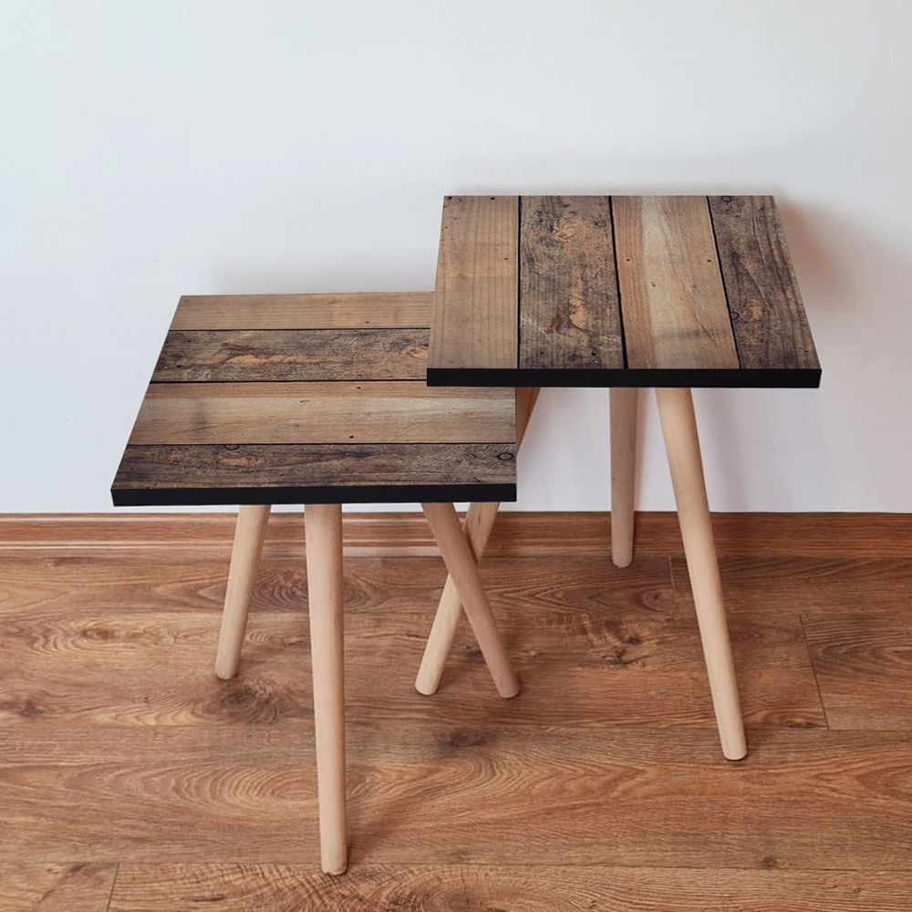 Nesting stolovi 2Shp355 - (2 komada) - boje: smeđa slika 1