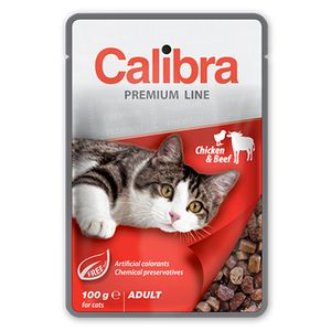 Calibra Cat Adult Kesica Piletina i Govedina, hrana za mačke 100g