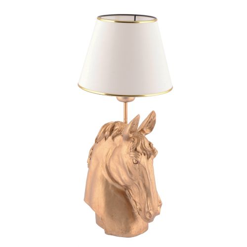 Opviq Stolna svjetiljka, Horse - White, Gold slika 1