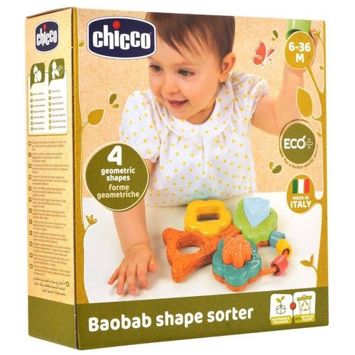 Chicco ECO+ Didaktička igračka Baobab Shape Sorter - Drvo sa oblicima slika 1