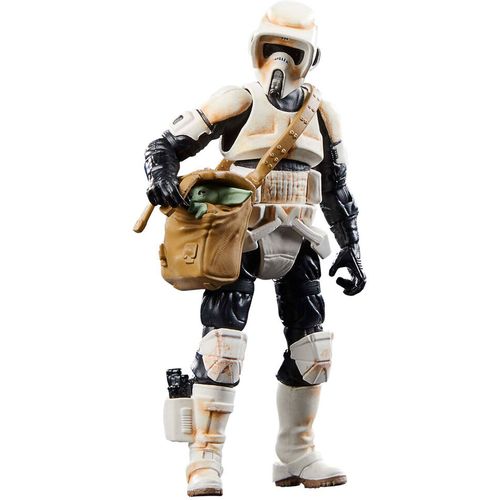 Star Wars the Mandalorian Speeder Bike Scout Trooper & Grogu figure 9cm slika 5