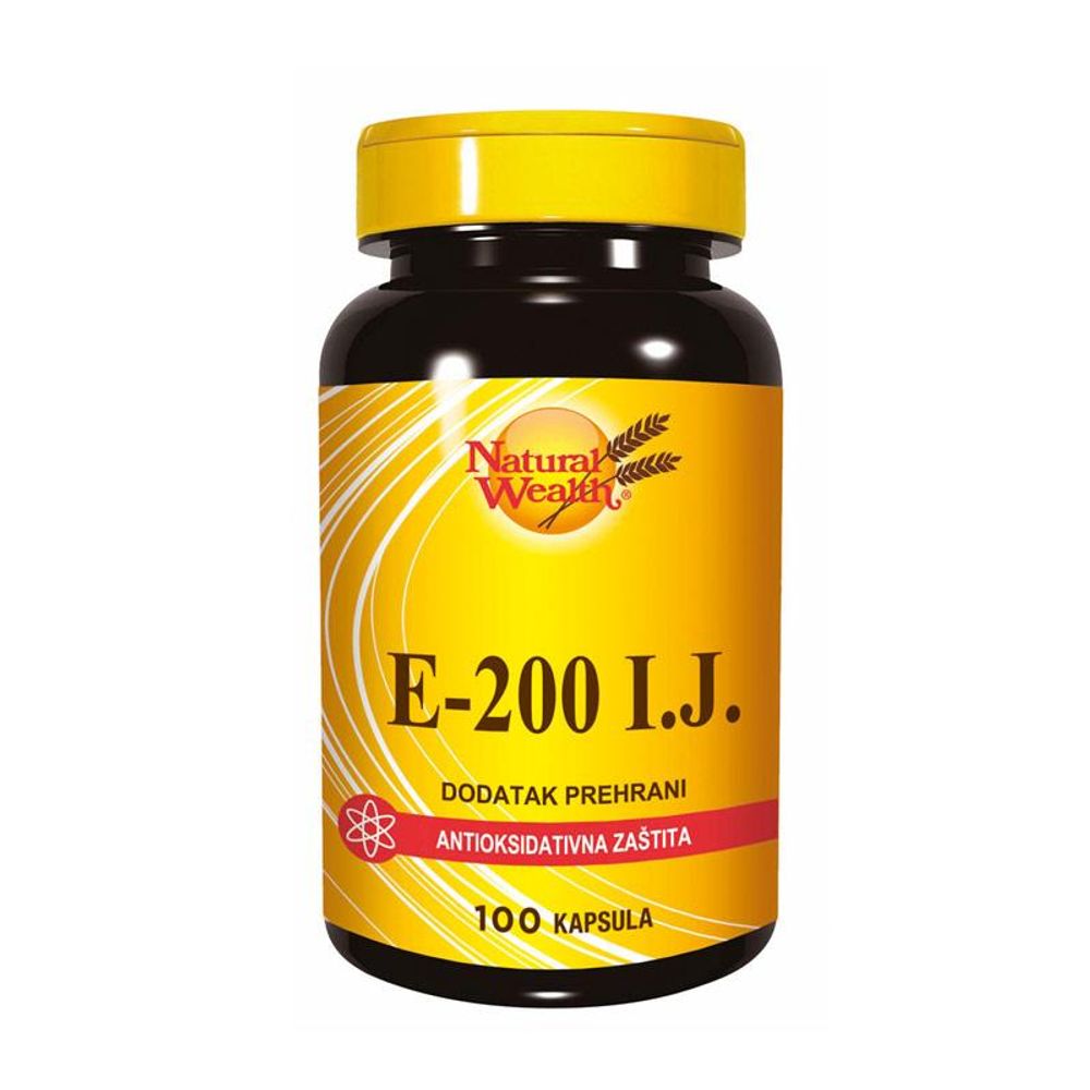 Natural Wealth Vitamin E 200 IU Meke Kapsule A100 slika 1