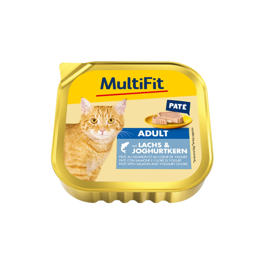 MultiFit Cat Duo Adult paté losos i jogurt, ALU-pak 100 g slika 1