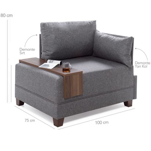 Atelier Del Sofa Sofa, Plava, Fly Right - Light Blue slika 8