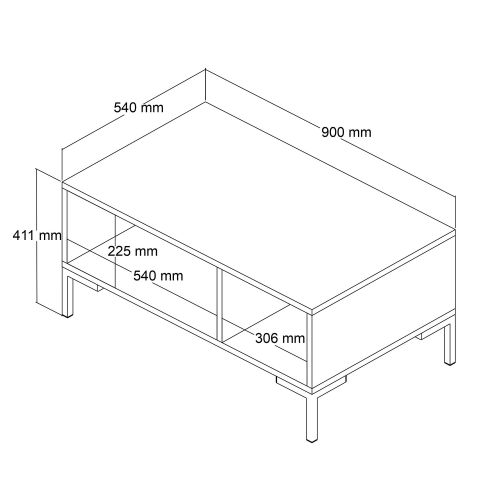 Aurora - 2084 Oak
White Coffee Table slika 5