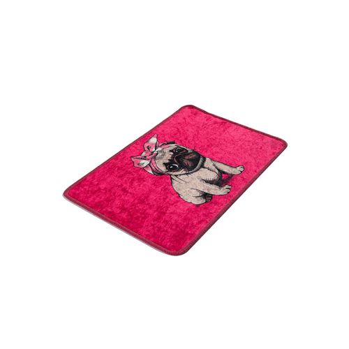 Pink Pug DJT Multicolor Bathmat slika 2