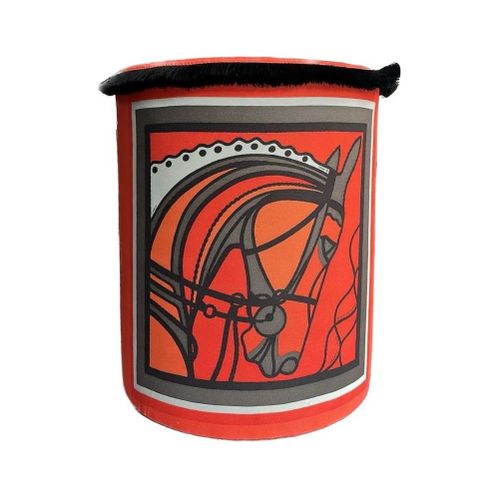 Jungle Scar Pouffe - Orange Orange Pouffe slika 1