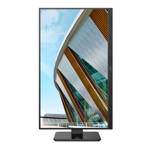 Monitor AOC 24P2QM 23.8" VA 1920x1080 75Hz 4ms GtG VGA DVI HDMI DP USB pivot visina zvučnici crna slika 6