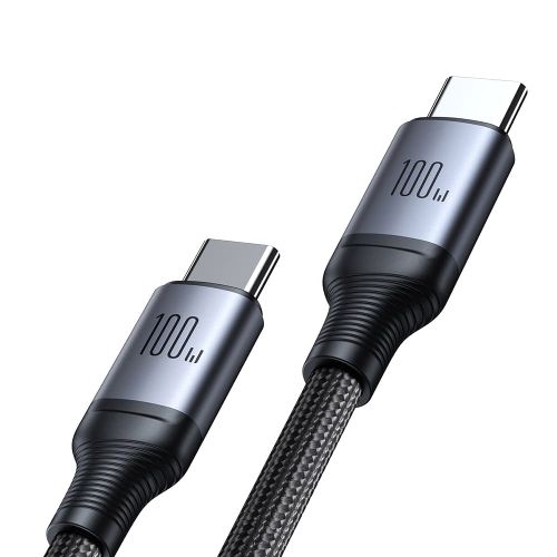 JoyRoom - Kabel za punjenje serije Speedy (SA21-1T2) - Type-C do 2x USB-C- brzo punjenje-100 W- 150 cm - crni slika 3