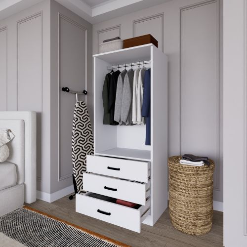 Easy 1600-58 Matte White Wardrobe slika 5