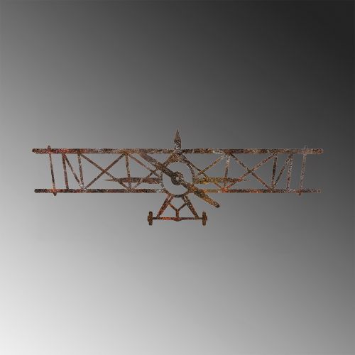 Wallity Metalna zidna dekoracija Rusty Airplane slika 7