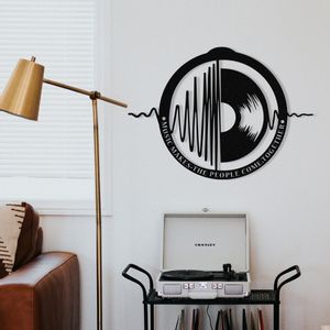 My Music v3 Black Decorative Metal Wall Accessory