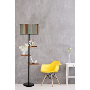 Moderna stojeća lampa s višebojnim abajurima