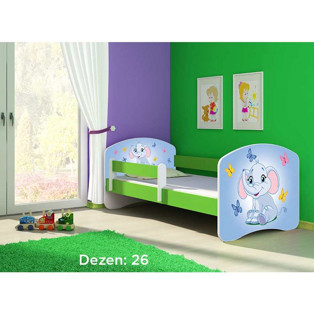 ACMA Dječiji krevet Acma II Green - 160x80cm - Dezen 26 slika 2