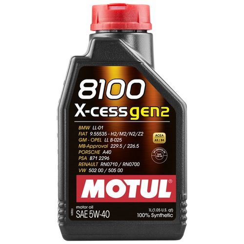 Ulje 5W40 Motul 8100 X-Cess Gen2 1L slika 1