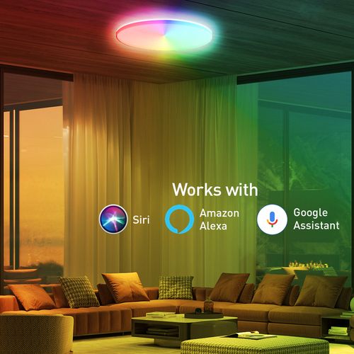 TELLUR SMART WIFI CEILING LIGHT, RGB, 24W, OKRUGLA, BIJELA slika 2