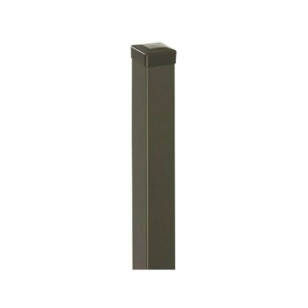 Stub usadni plastificirani s čepom, 170 cm, antracit slika 1