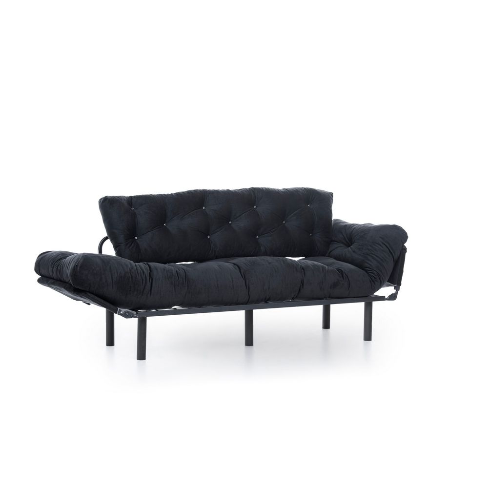 Nitta Triple - Crni Troosni Sofa na Razvlačenje slika 8