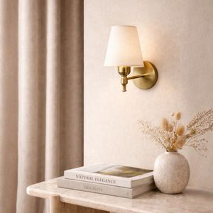 Zidna Lampa 242427, boje: Zlata, Ecru