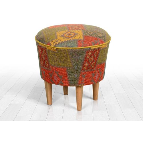 Rug v2 - Multicolor Multicolor Pouffe slika 2