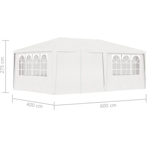 Profesionalni šator za zabave 4 x 6 m bijeli 90 g/m² slika 35