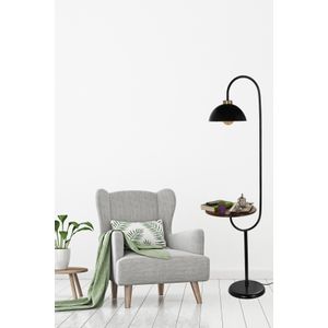 Opviq Zümrüt Siyah Lambader Retro 3 Baþlýklý Crna Podna Lampa