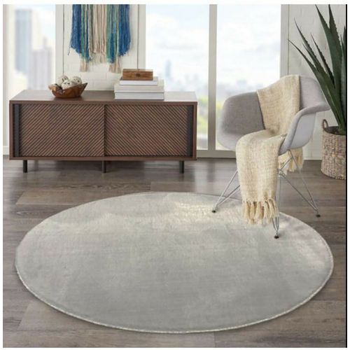 HMFPUFY-3 YUVARLAK Light Grey Carpet (100 cm) slika 1