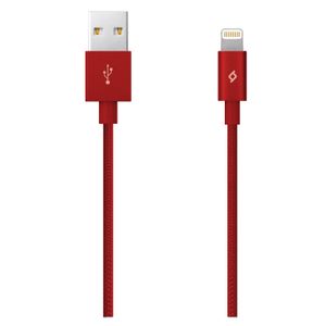 Ttec Kabel - MFi (Apple license) - Lightning to USB (1,20m) - Red - Alumi Cable