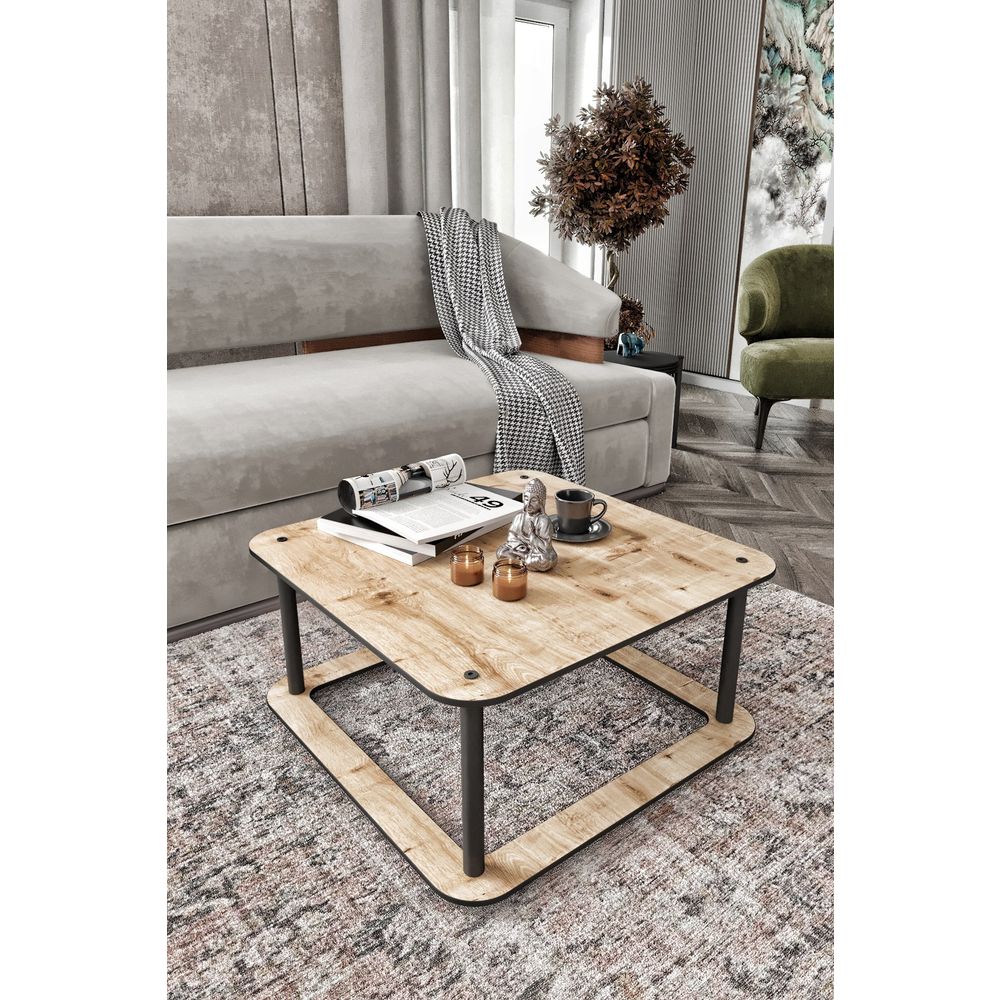 Kafa stol Hole Square - Hrast boje slika 2