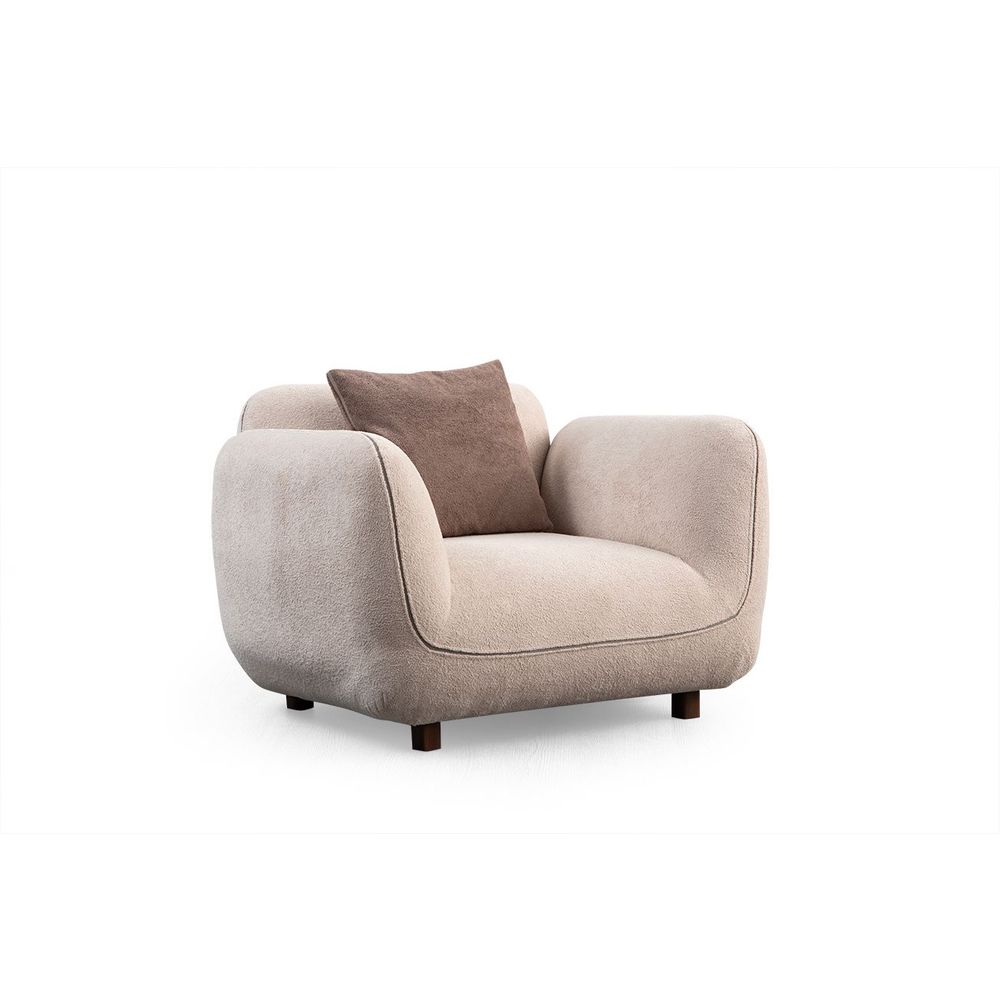 Wing Chair Pavia Bergere - Boja: Krema slika 3