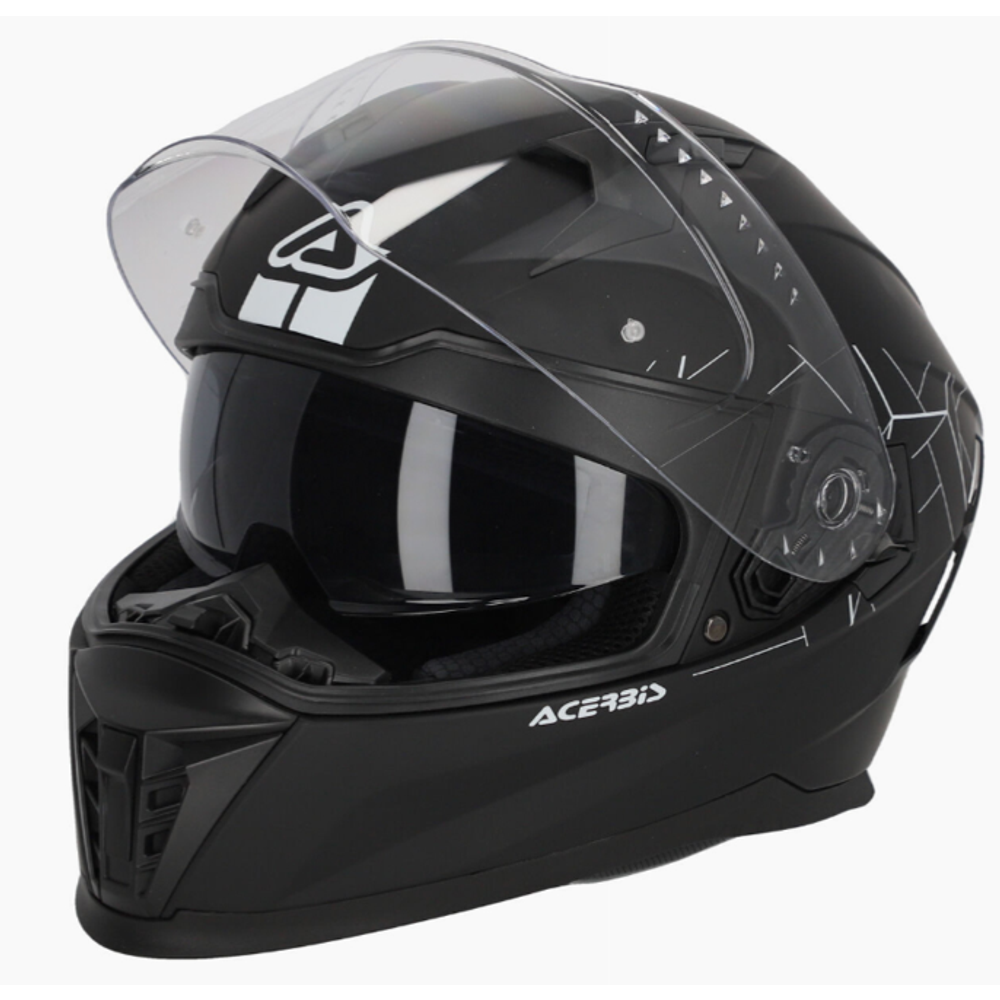 Zatvorena - full face kaciga S vel. Acerbis X-Way - Crna slika 3